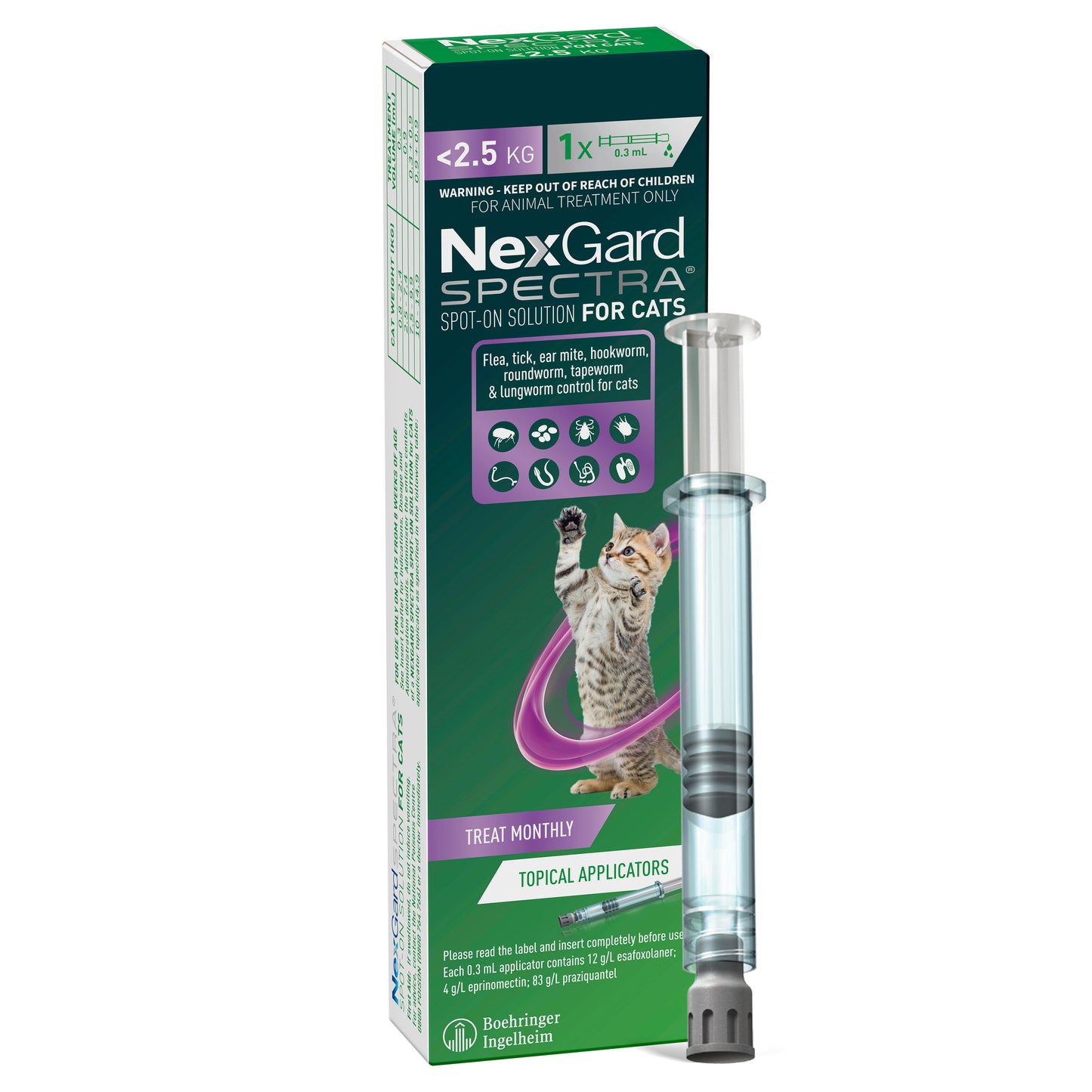 Nexgard Spectra Spot-On Solution for Small Cats and Kittens