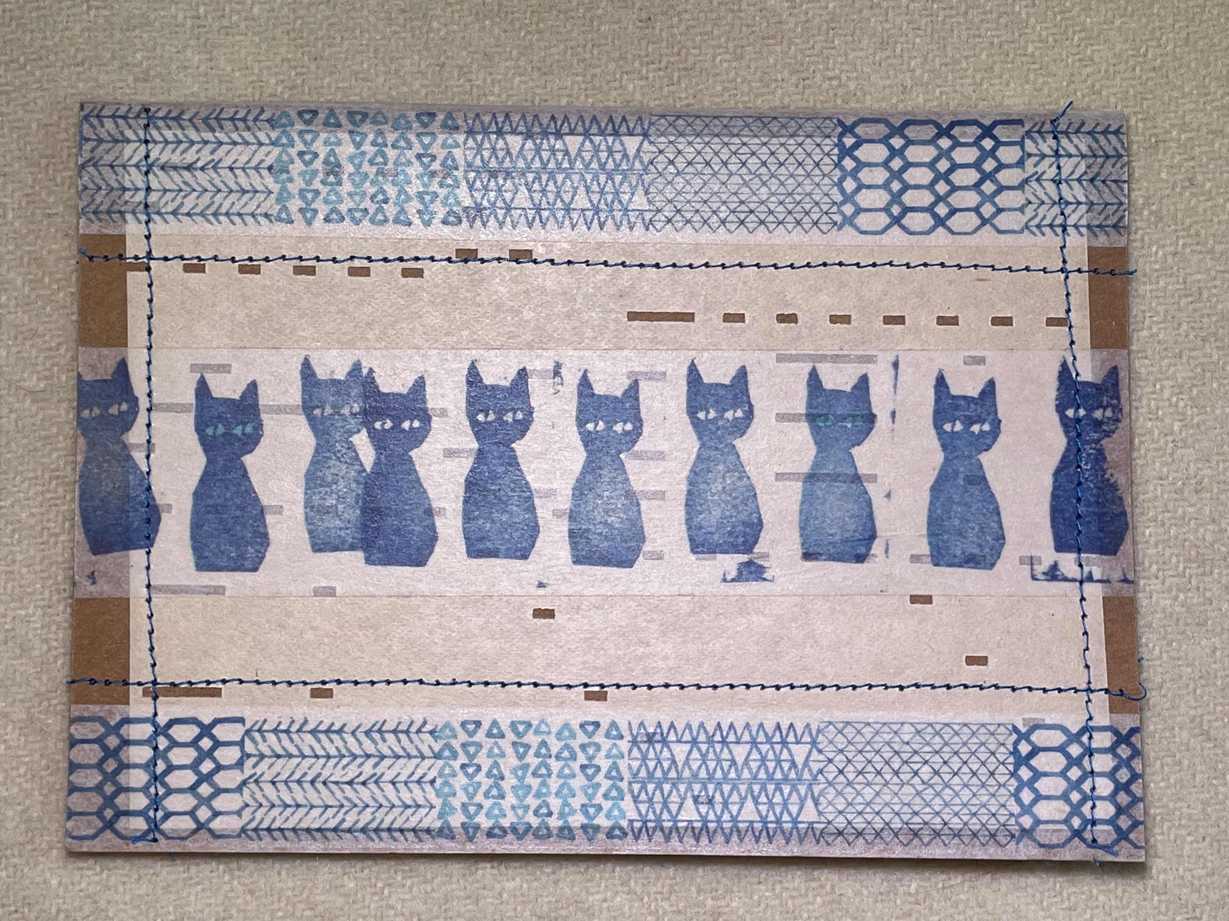 cards-blue-cats-in-a-row-wellcat
