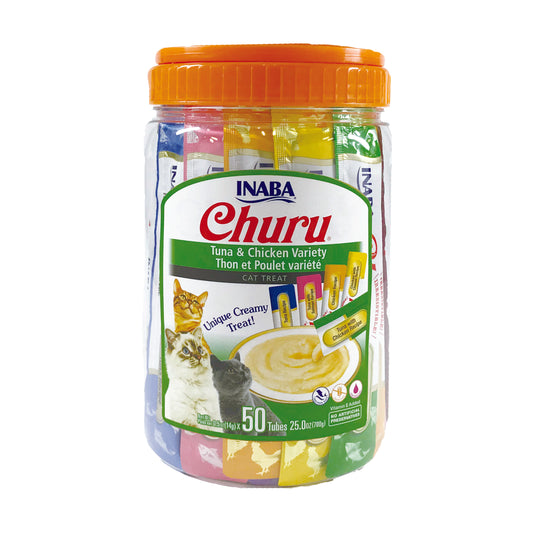 Churu Tuna and Chicken Varieties Puree Cat Treats (50 pack)