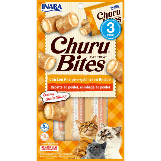 Churu Bites Cat Treat Chicken Wraps with Chicken