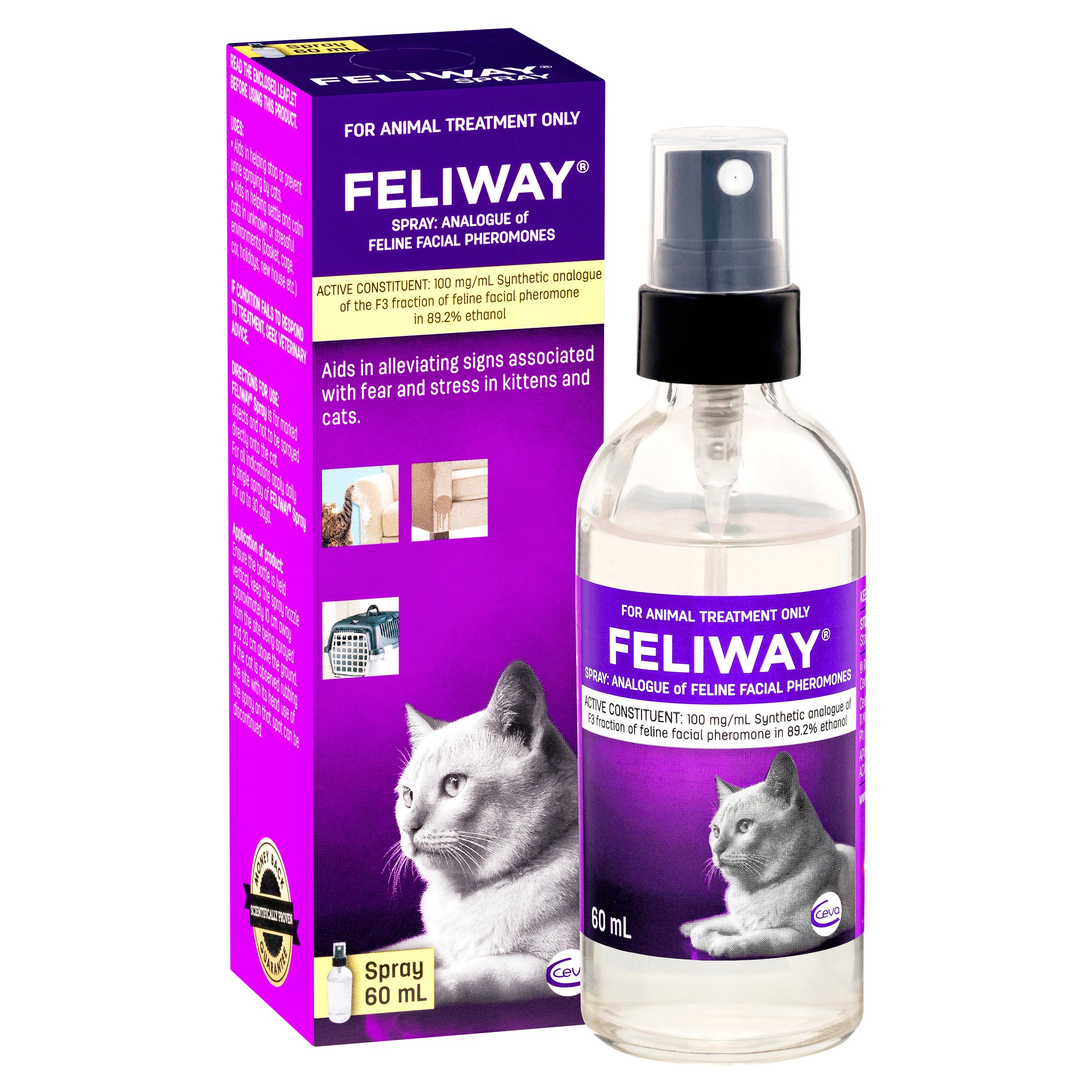 Feliway Spray – Targeted Stress Relief for Cats & Travel – WellCat