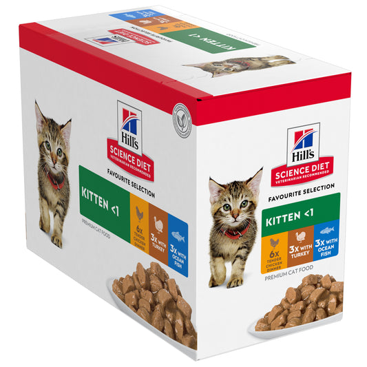 Hill's Kitten Flavour Kitten Variety Pack Pouches