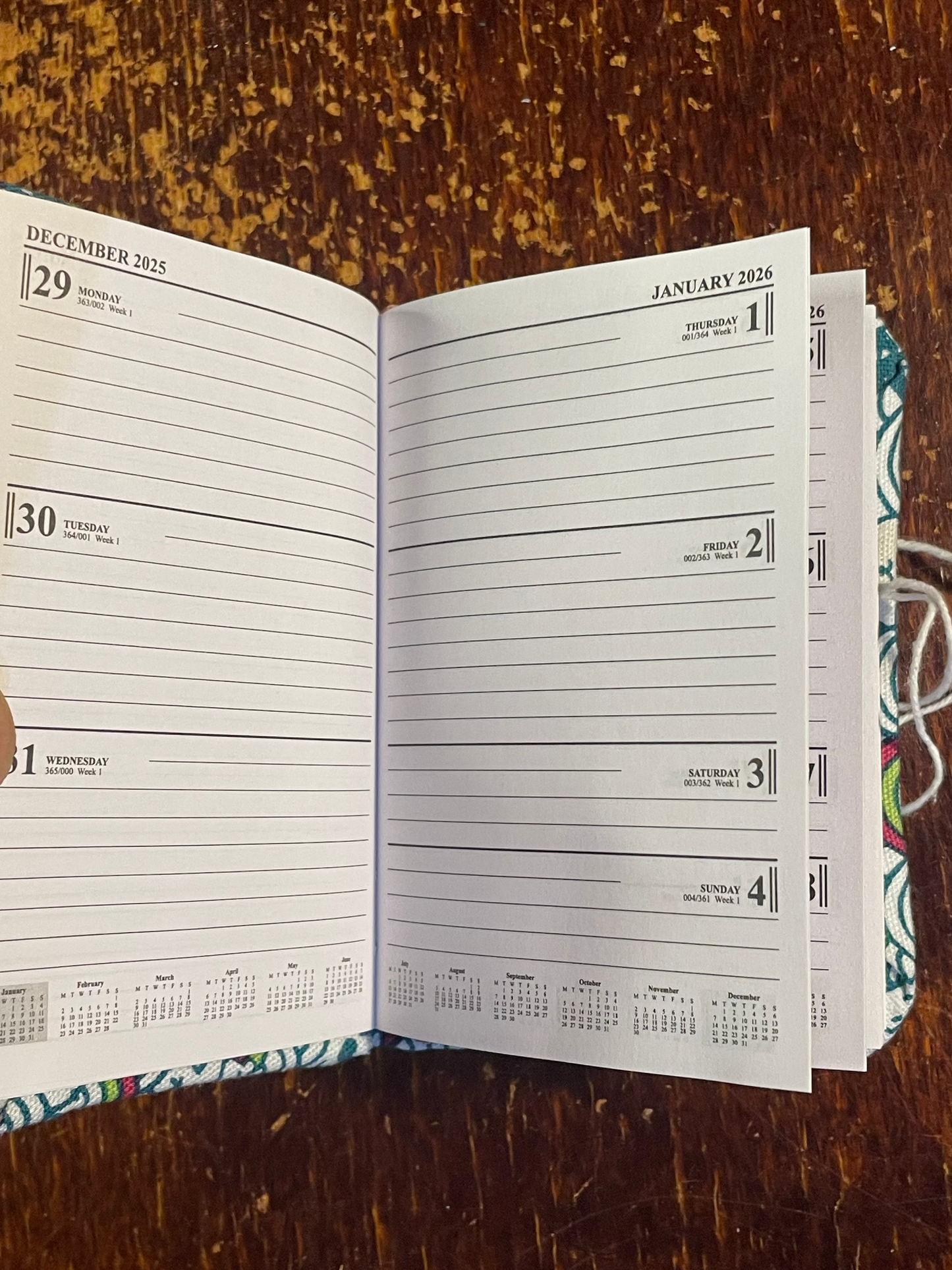 2026 Diary : Mini - Japanese Cats in Boxes Light Blue