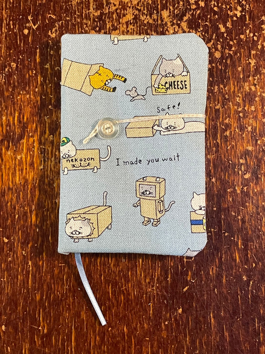 2026 Diary : Mini - Japanese Cats in Boxes Light Blue