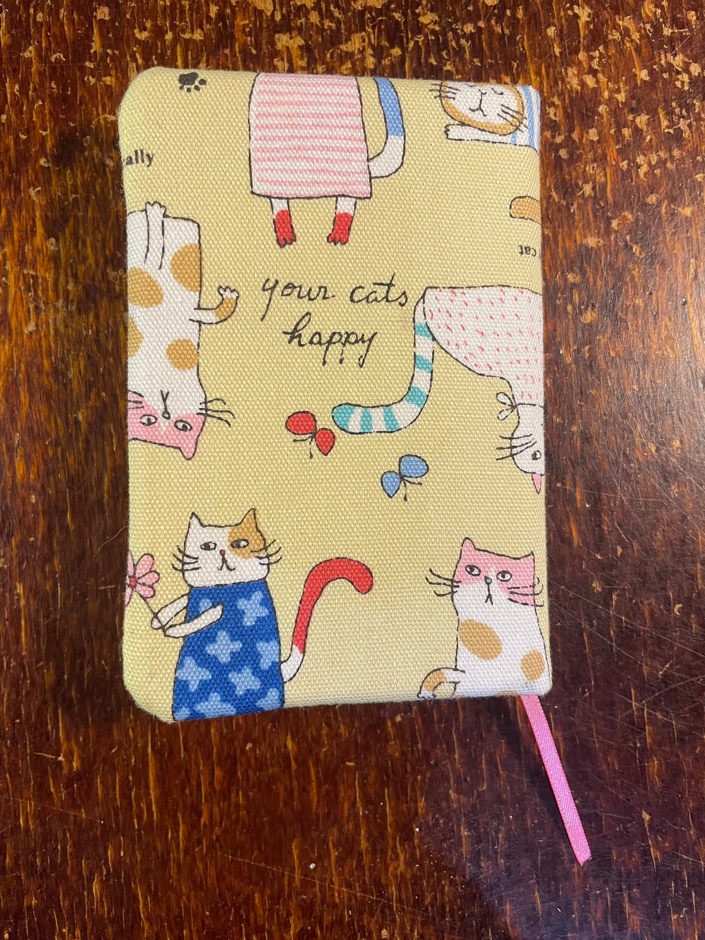 2026 Diary : Mini - Japanese Cats on Yellow - Happy Hallow