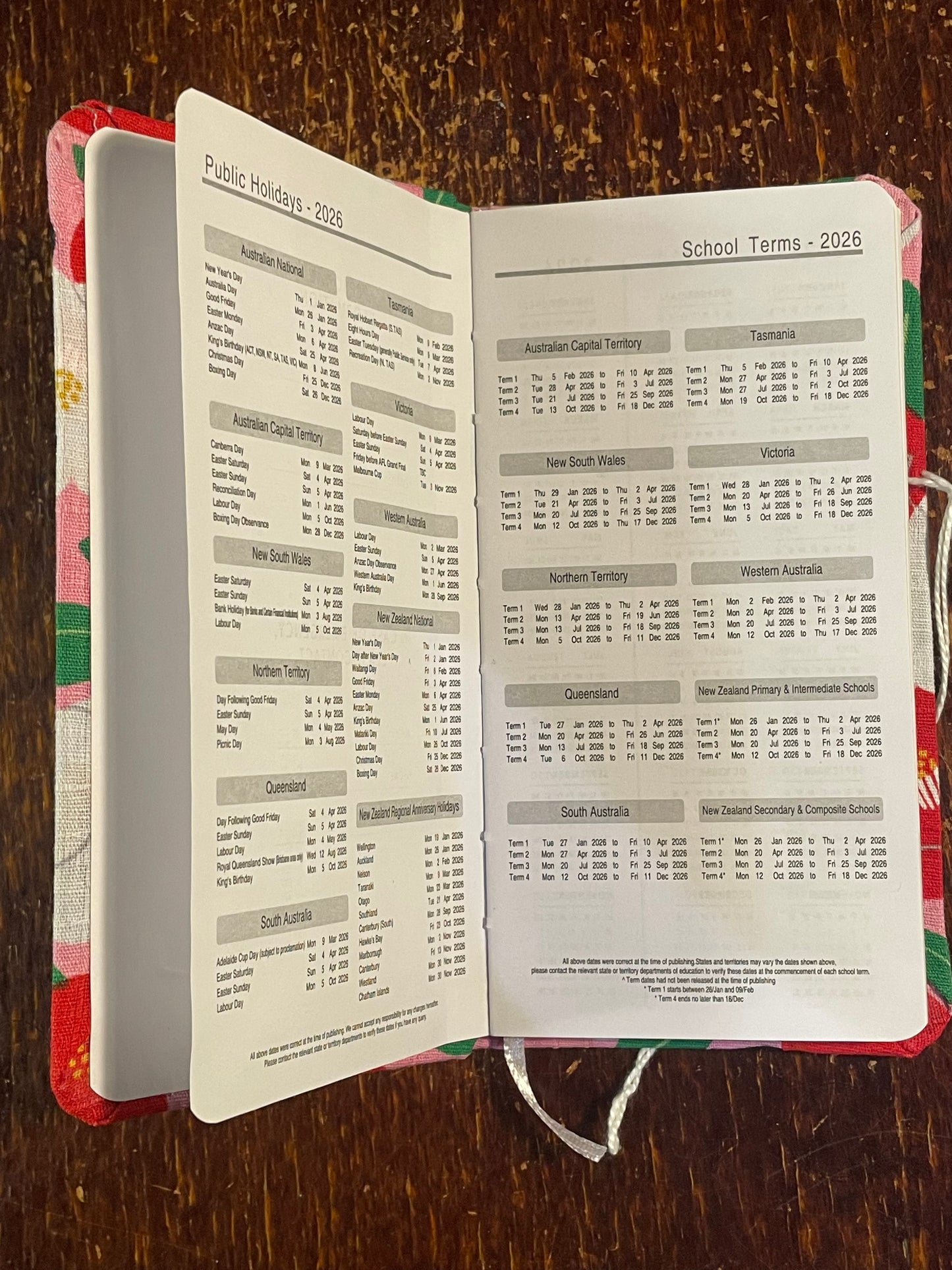 2026 Diary : Pocket - Tall - Japanese Flowers