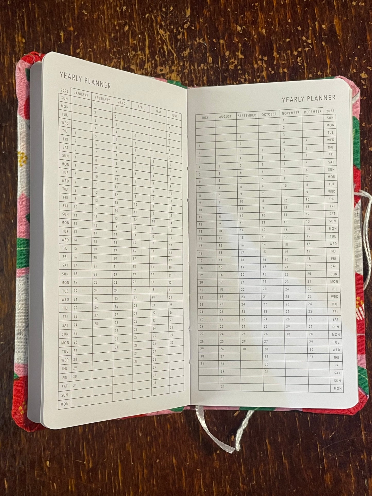 2026 Diary : Pocket - Tall - Japanese Flowers