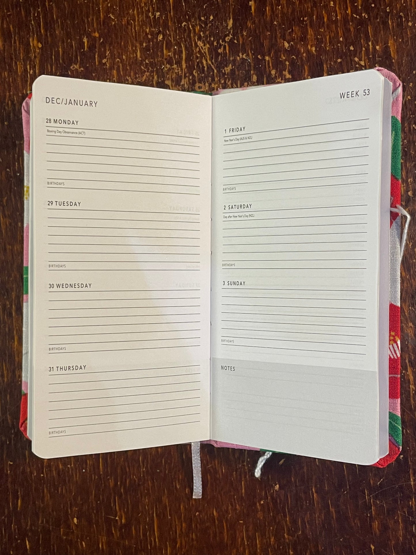 2026 Diary : Pocket - Tall - Japanese Flowers