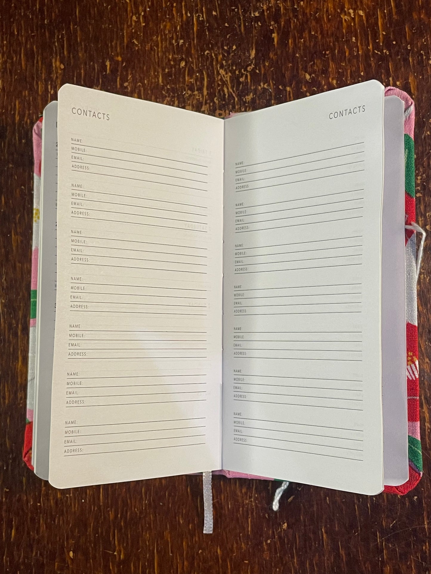 2026 Diary : Pocket - Tall - Japanese Flowers