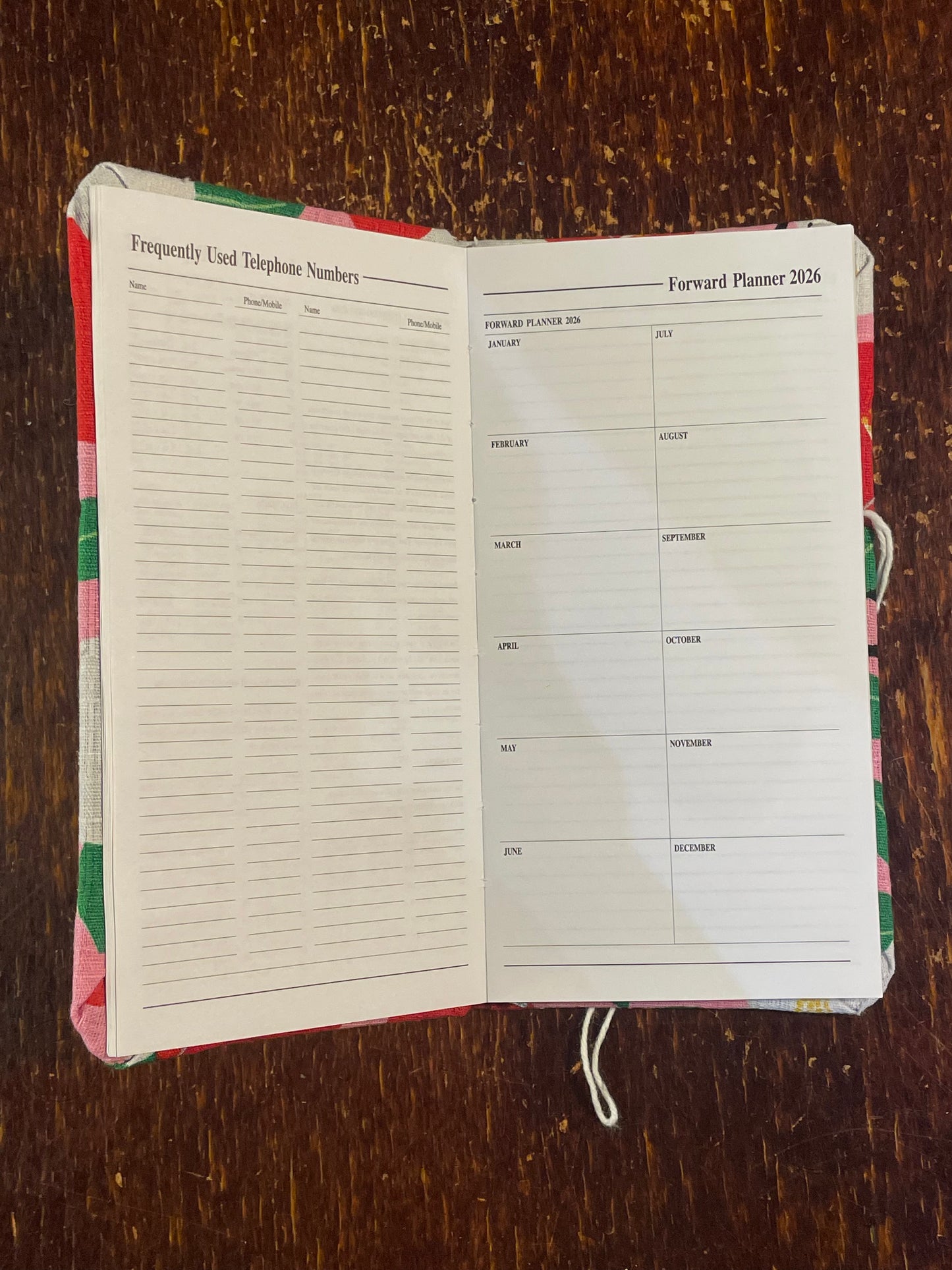 2026 Diary Pocket : Black Cats Playing Red Music