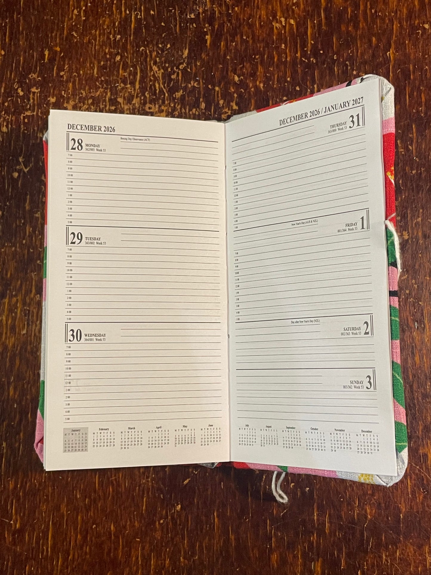 2026 Diary Pocket : Black Cats Playing Red Music