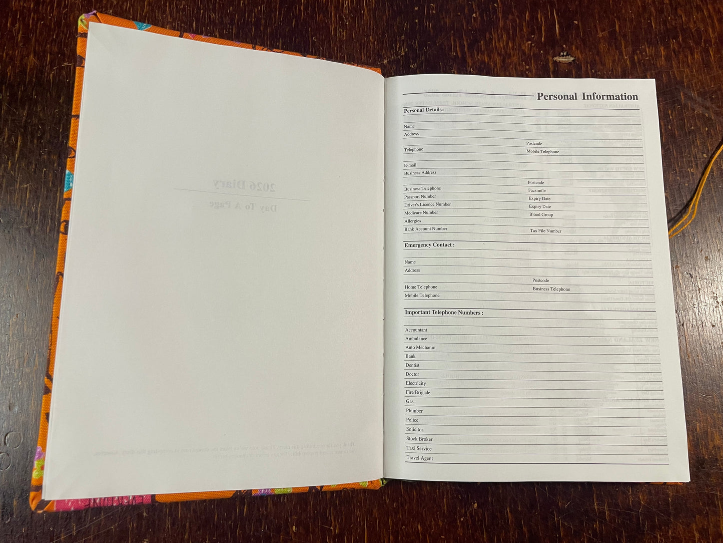 2026 Hardcover Diary A5 Day-to-Page : Neko Neko, Nyao Nyao