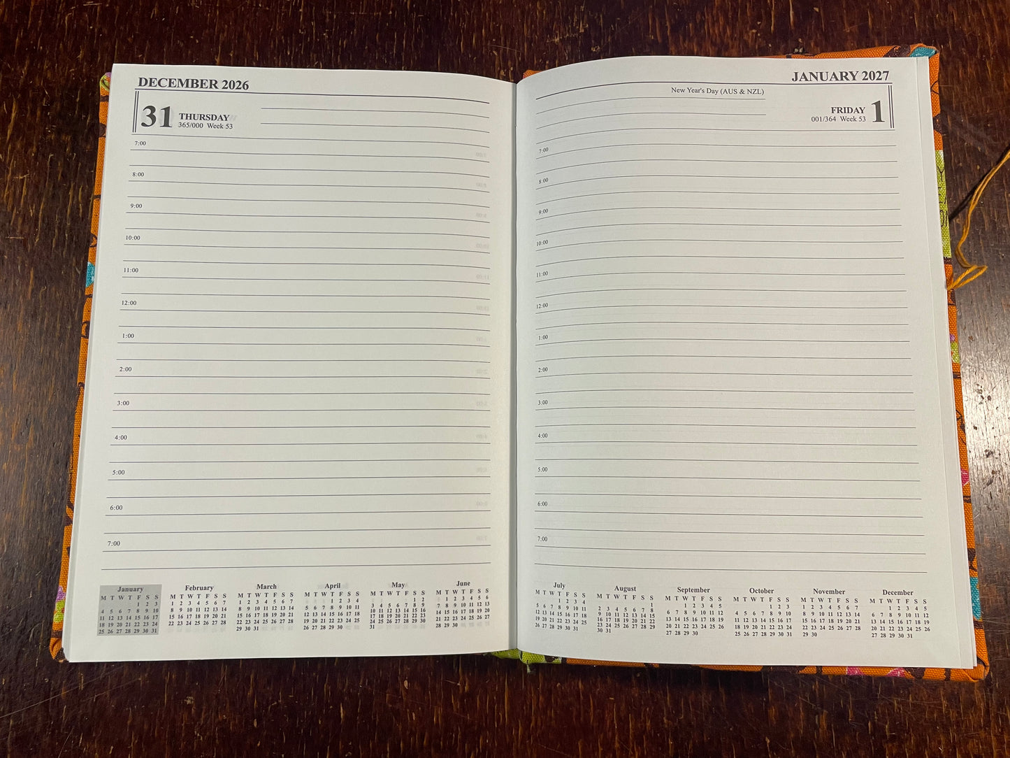 2026 Hardcover Diary A5 Day-to-Page : Neko Neko, Nyao Nyao