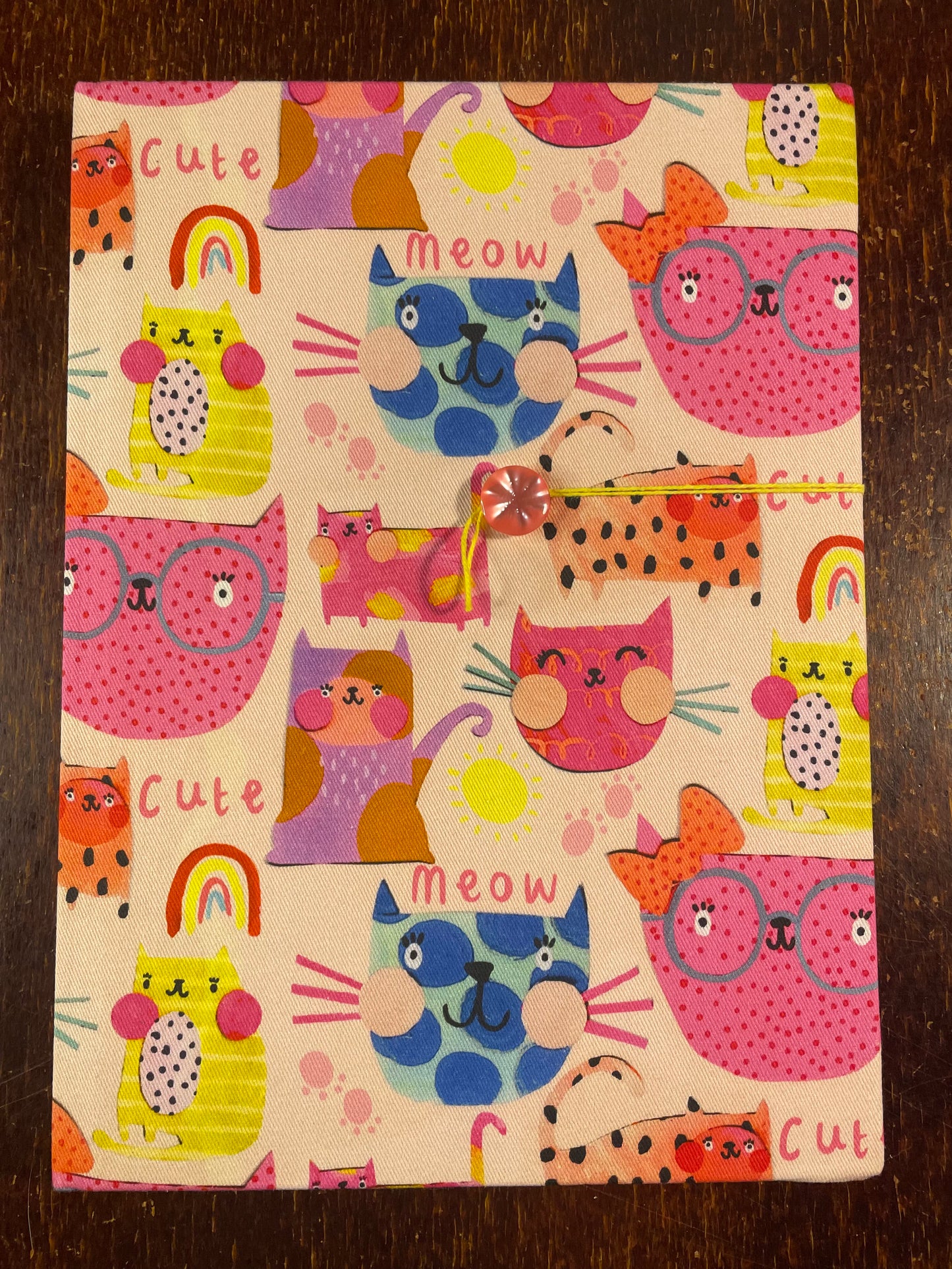 Sketchbook Large : Pink Cute Meow