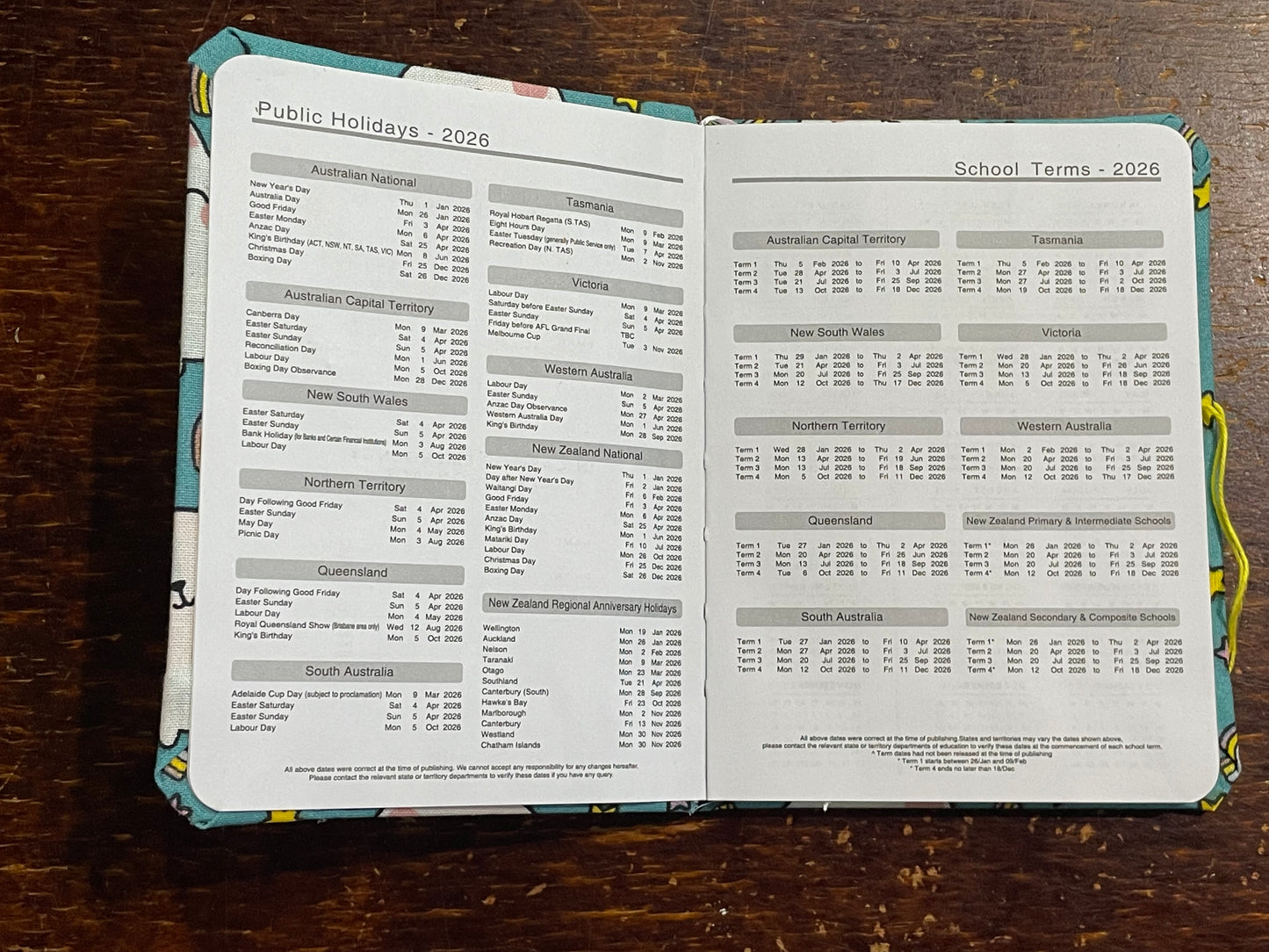 2026 Diary Pocket : Unicorn Cats