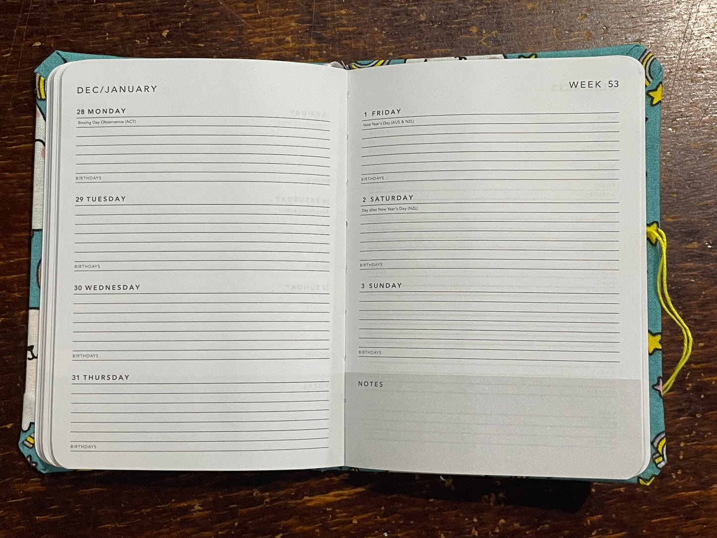 2026 Diary Pocket : Unicorn Cats