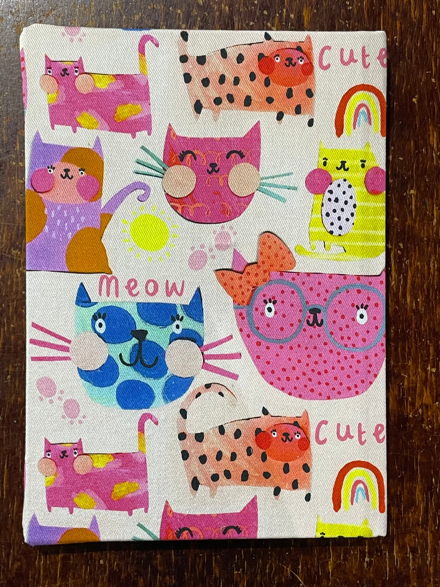 2026 Hardcover Diary A5 Week-to-View : Pink Meow Cute