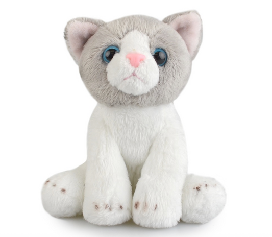 Lil Friends Little Grey Cat EcoFriendly Soft Toy - 15cm